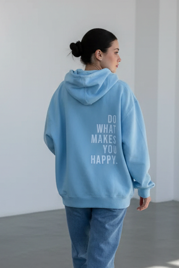 Happy Print Sport Hoodie
