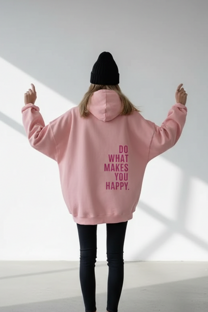 Happy Print Sport Hoodie