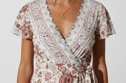 Printed Long Dress - Sexy Floral Maxi Dress